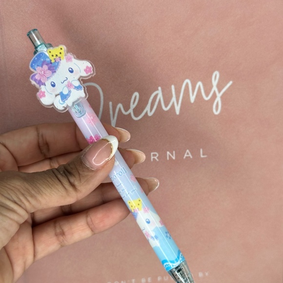 Sanrio Cute Cartoon Retractable Gel Pen, 0.5mm Medium Point. 6 in Set - Picture 5 of 8